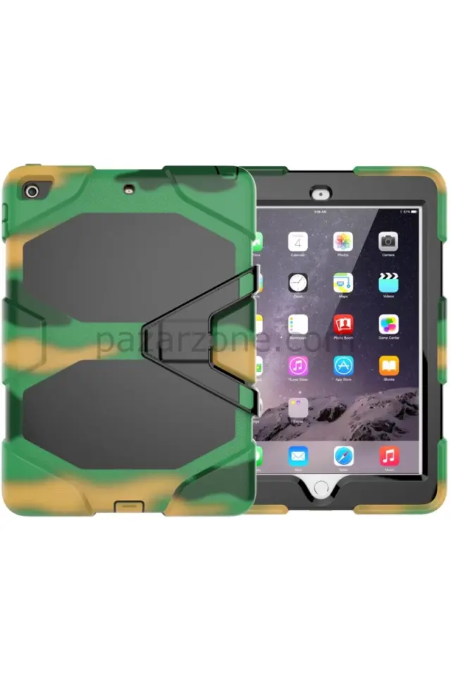 Newface Apple iPad 5 Air 9.7 Kılıf Griffin Tablet Kapak - Kamuflaj