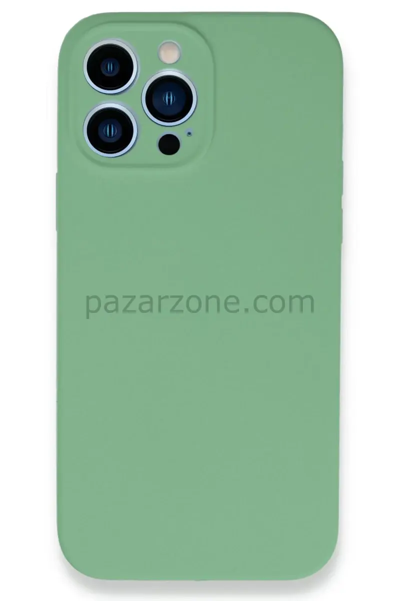 Newface Apple iPhone 13 Pro Kılıf Lansman Legant Silikon - Yeşil