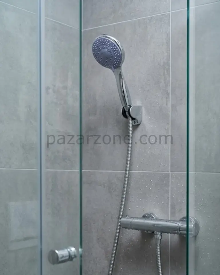 4 Modlu El Duşu Başlığı Spiral Hortumlu Duş Seti Banyo Aksesuarı
