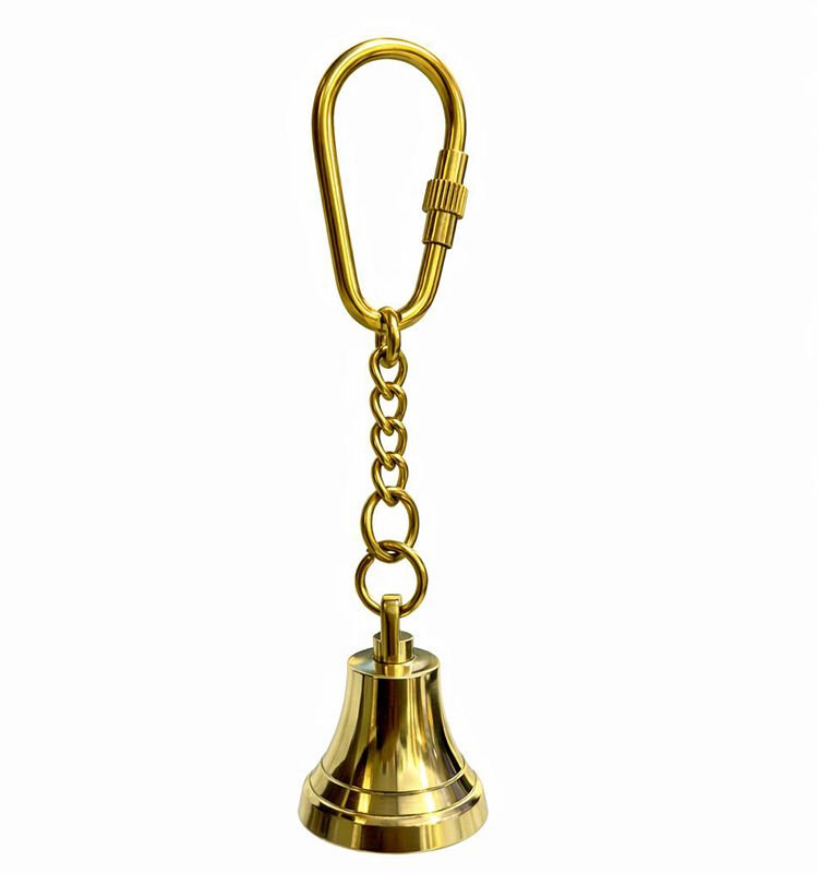 Pirinç Zil Tasarımlı Anahtarlık