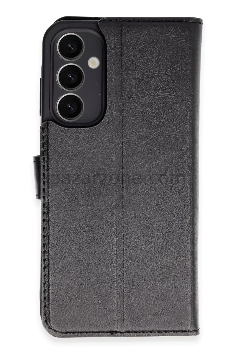 Newface Samsung Galaxy A25 5G Kılıf Trend S Plus Kapaklı Kılıf - Siyah