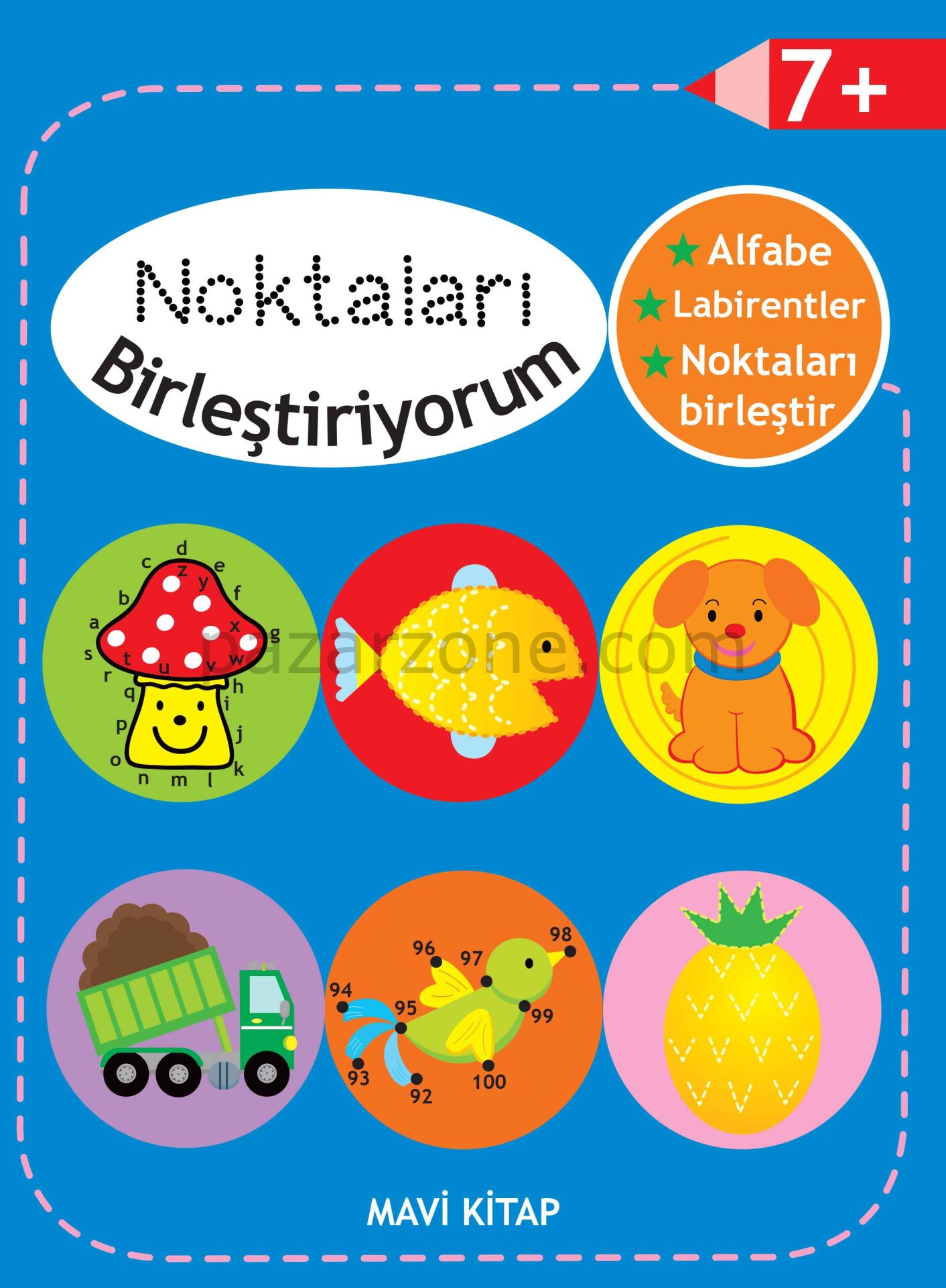 Noktaları Birleştiriyorum - Mavi Kitap +7 Yaş