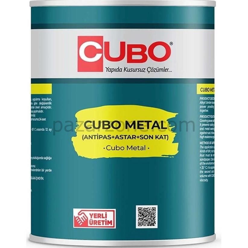 Cubo Metal Pas Boyası Beyaz 2,5 Litre