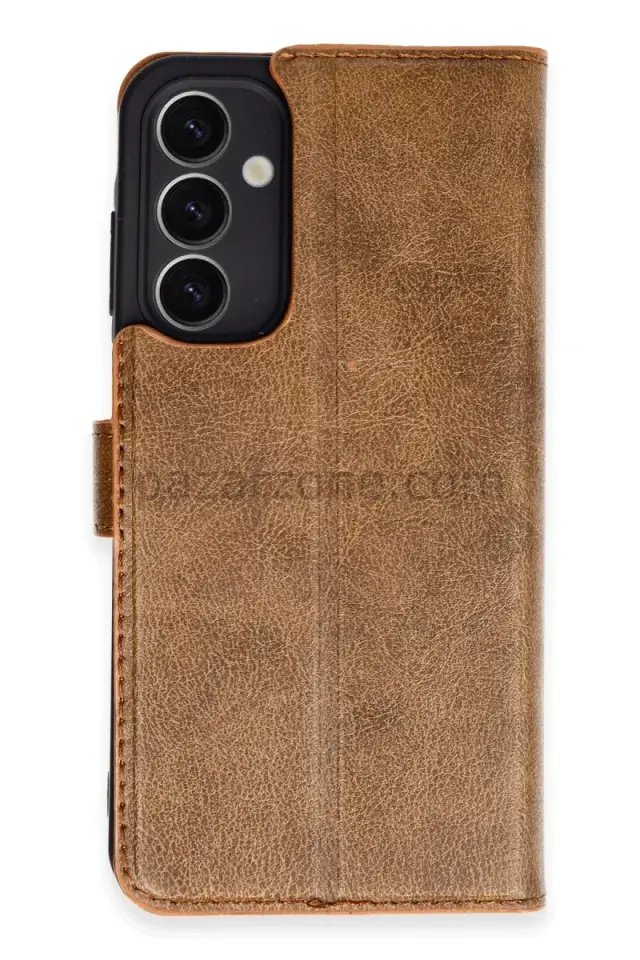 Newface Samsung Galaxy A25 5G Kılıf Trend S Plus Kapaklı Kılıf - Taba