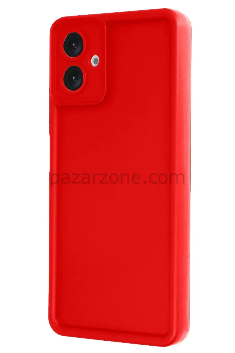 Newface Samsung Galaxy A07 4G Viera Silikon - Kırmızı