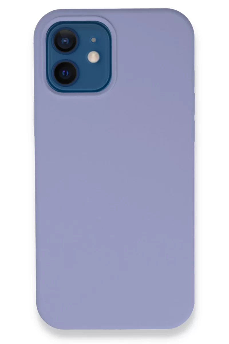 Newface Apple iPhone 12 Kılıf Lansman Legant Silikon - Lila