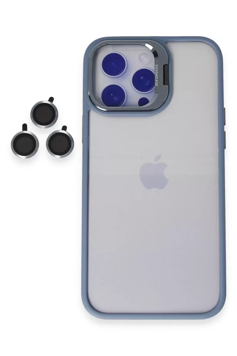 Joko Apple iPhone 14 Pro Kılıf Roblox Lens Standlı Kapak - Sierra Blue
