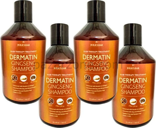 Policlear Dermatin Şampuan 500 ml x 4 Adet + Jel