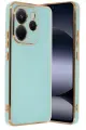 Newface Xiaomi Redmi Note 14 4G Kılıf Volet Silikon - Açık Yeşil