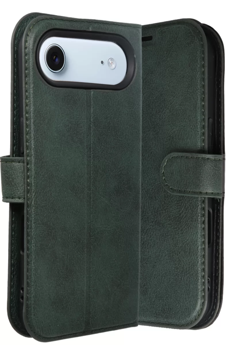 Newface Apple iPhone 17 Air Trend S Plus Kapaklı Kılıf - Yeşil