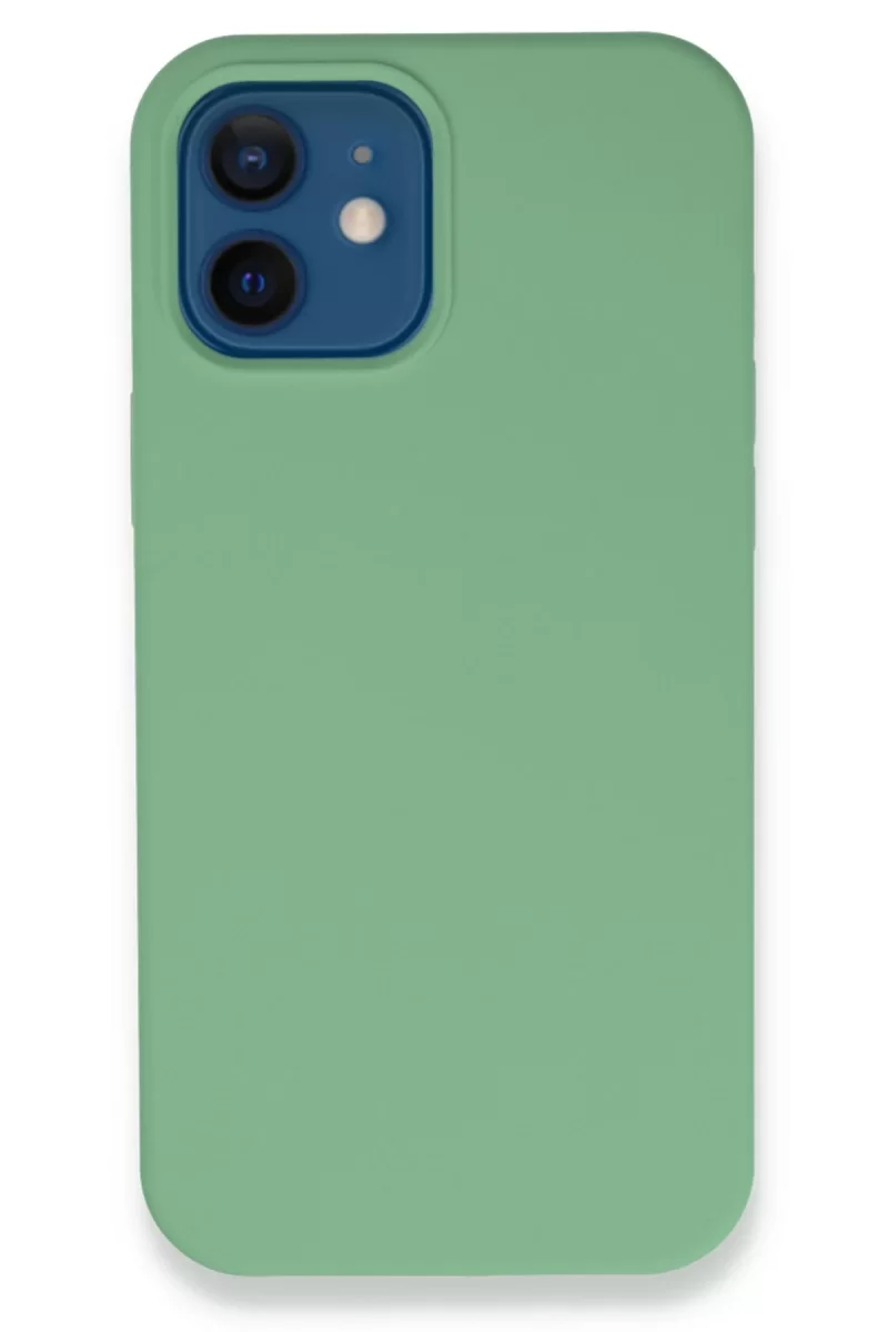 Newface Apple iPhone 12 Kılıf Lansman Legant Silikon - Yeşil