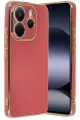 Newface Xiaomi Redmi Note 14 4G Kılıf Volet Silikon - Kırmızı