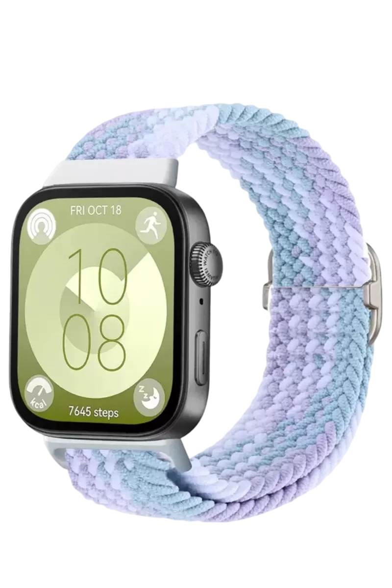 Newface Huawei Fit 4 Star Kordon - Lila-Beyaz