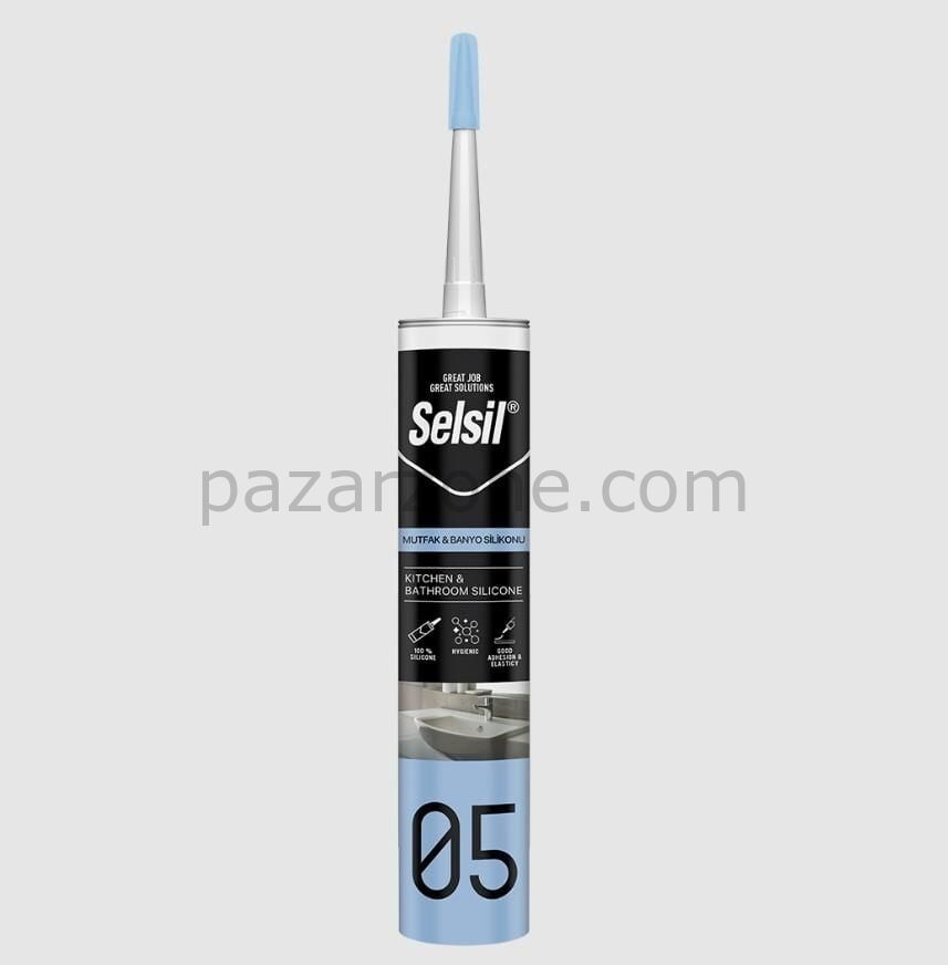 Selsil 05 Mutfak Duşakabin Silikonu Beyaz 280 ml