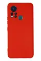 Newface İnfinix Hot 11s Kılıf Nano içi Kadife Silikon - Kırmızı