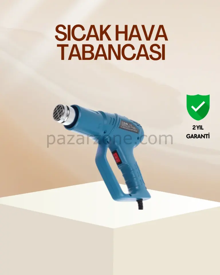 Endüstriyel 2000W Isı Tabancası Plastik Boru Lehim Boya Çıkarma