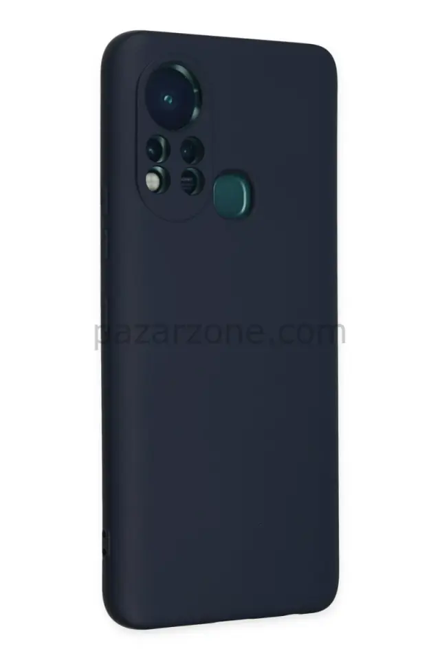 Newface İnfinix Hot 11s Kılıf Nano içi Kadife Silikon - Lacivert