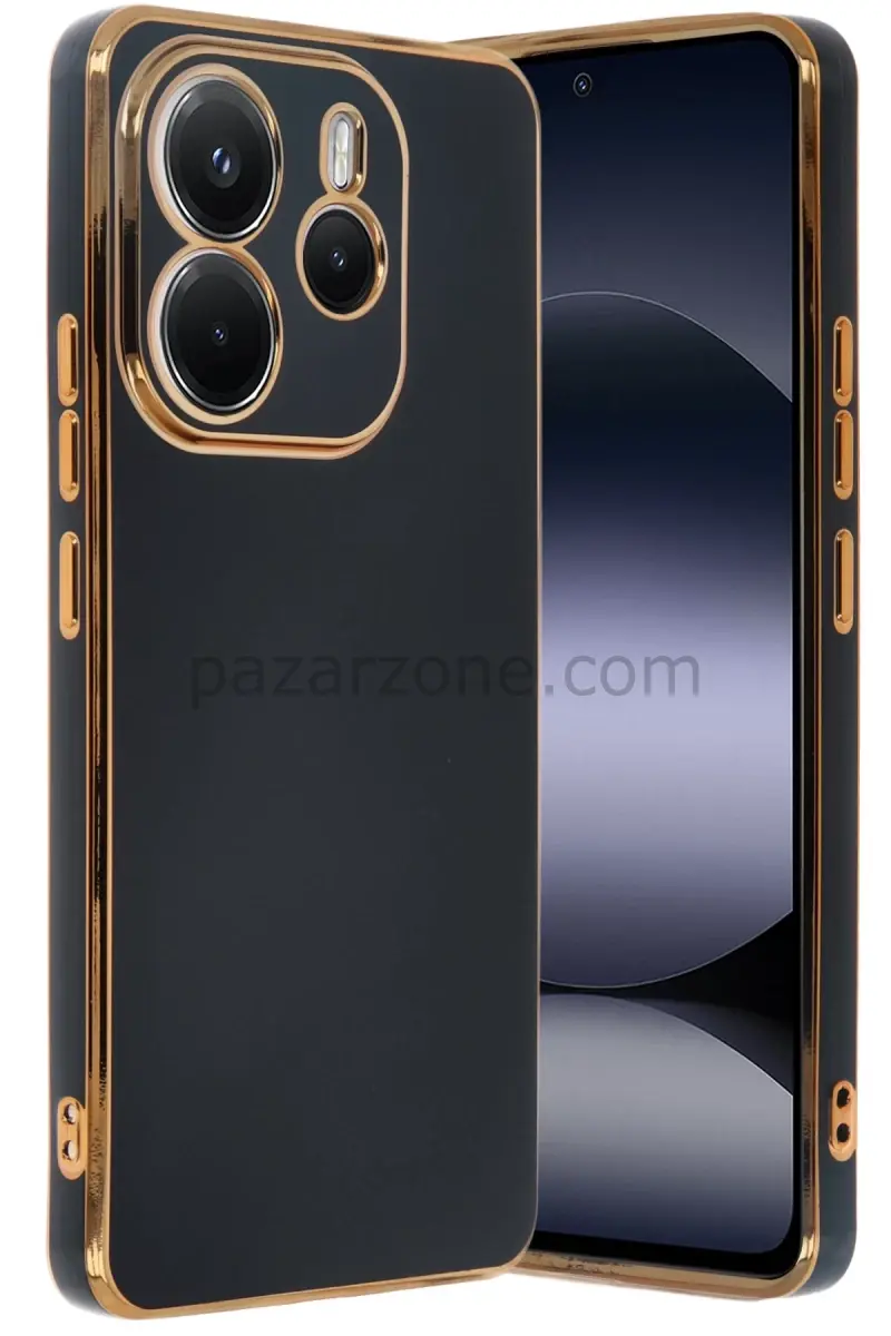 Newface Xiaomi Redmi Note 14 4G Kılıf Volet Silikon - Siyah