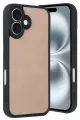 Newface Apple iPhone 16 Kılıf Aras Deri Kapak - Pudra