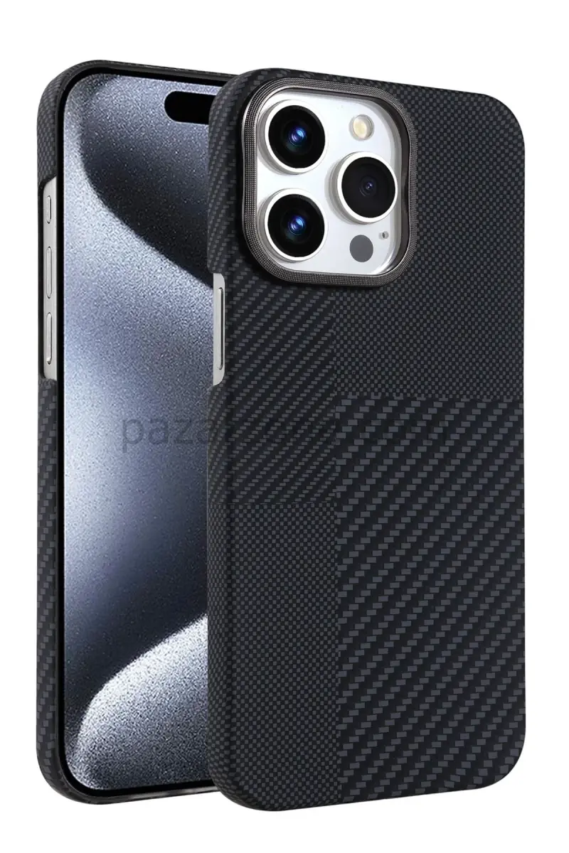 Newface Apple iPhone 15 Pro Max Vega Magsafe Kapak - Siyah
