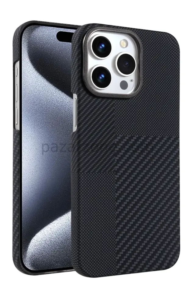 Newface Apple iPhone 15 Pro Max Vega Magsafe Kapak - Siyah