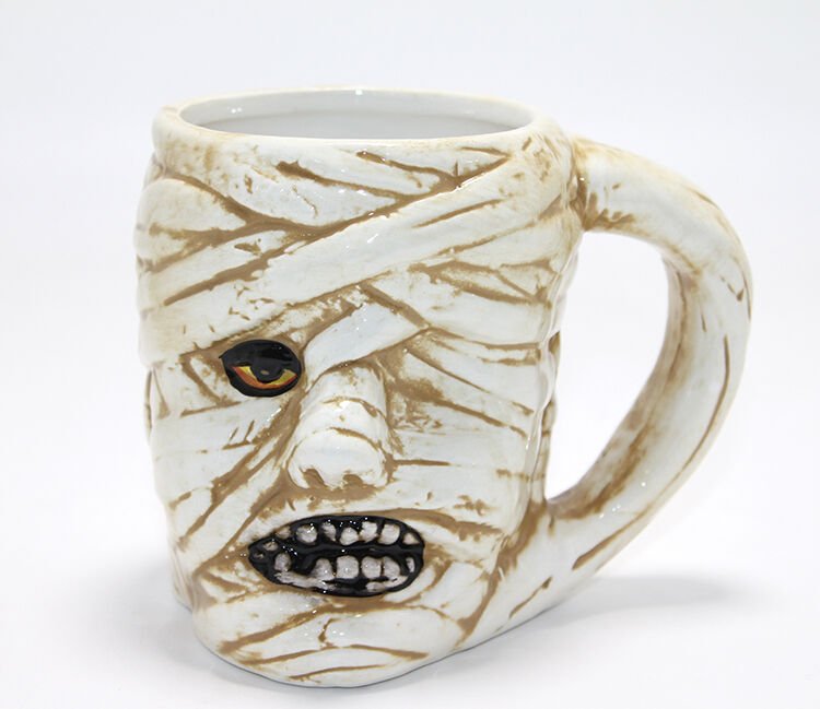 Mumya Figürlü 3D Kabartmalı Kupa Bardak