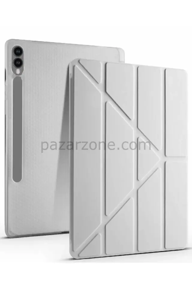 Newface Samsung Galaxy X510 Tab S9 FE 11 Kılıf Kalemlikli Mars Tablet Kılıfı - Gri