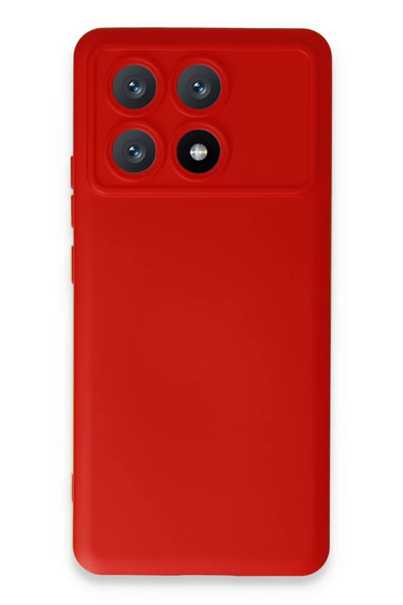 Newface Xiaomi Poco X6 Pro Kılıf Nano içi Kadife Silikon - Kırmızı