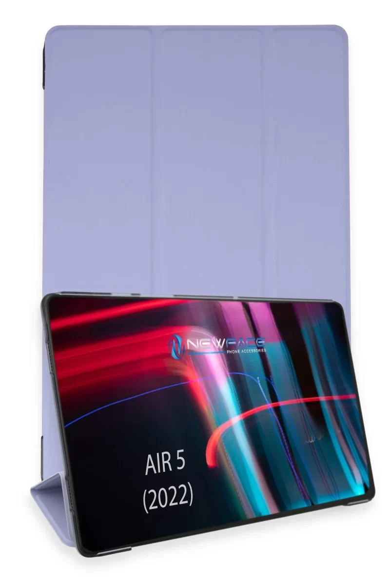 Newface Apple iPad Air 5 (2022) Kılıf Tablet Smart Kılıf - Lila