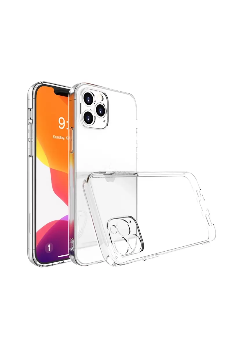 Newface Apple iPhone 13 Pro Kılıf Lüx Şeffaf Silikon