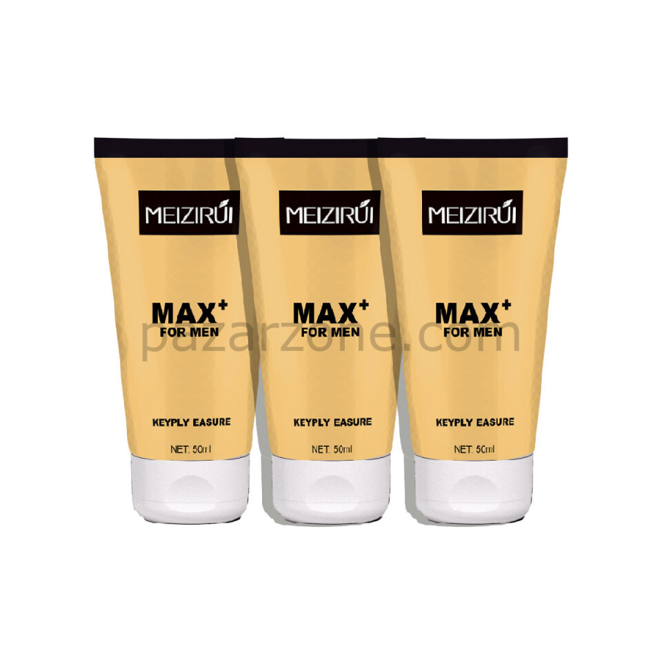 Meizirui Max 3 Adet Erkekler İçin XXXLFastEffect ED Kremi - Doğal Yağlı (MAX Plus) Erkek Masaj Kremi