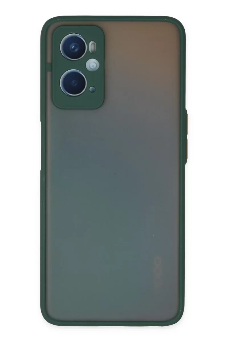 Newface Oppo A96 Kılıf Montreal Silikon Kapak - Yeşil