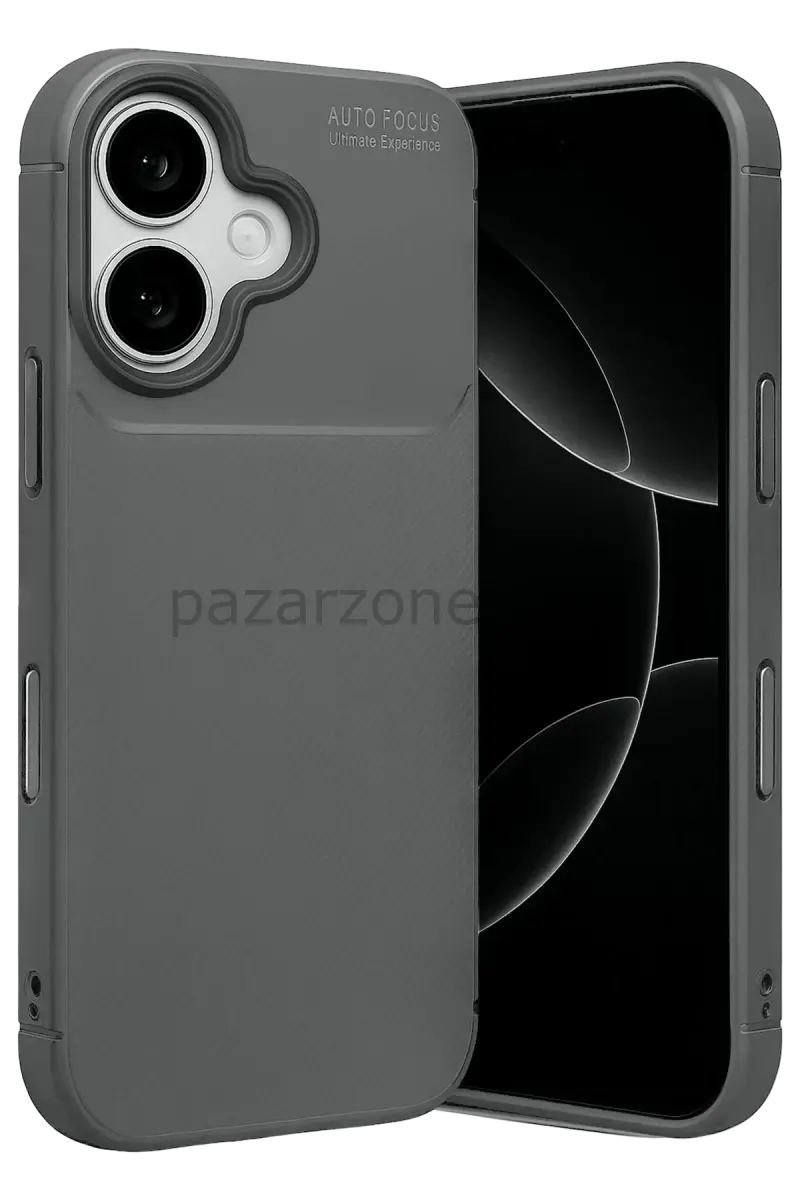 Newface Apple iPhone 17 Auto Focus Karbon Kapak - Gri