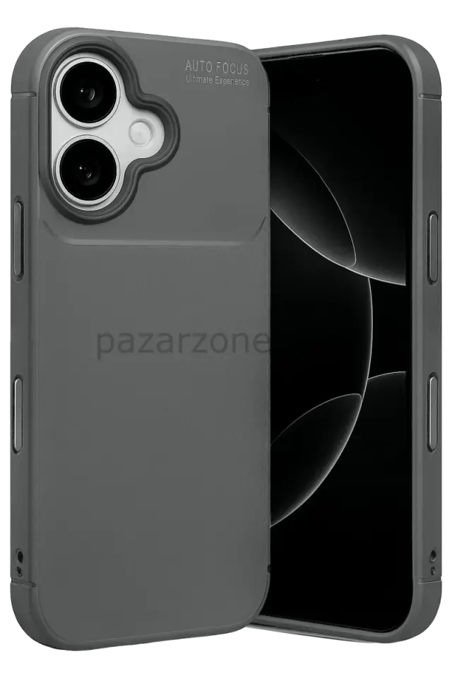 Newface Apple iPhone 17 Auto Focus Karbon Kapak - Gri