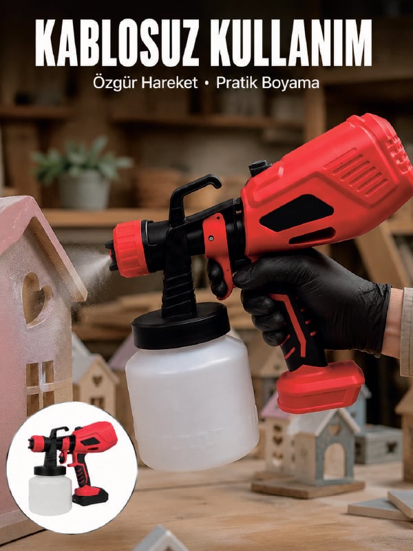 21V Güçlü Motor ile Profesyonel Boyama Performansı