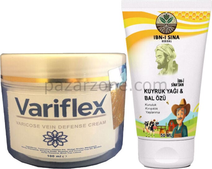 Variflex Bacak Bakım 100 ml Krem + Ibn-I Sina Kuyruk Yağlı Bal Özlü Krem
