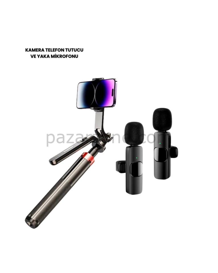 NPL2S TRİPOT +K11 YAKA MİKROFONU SET