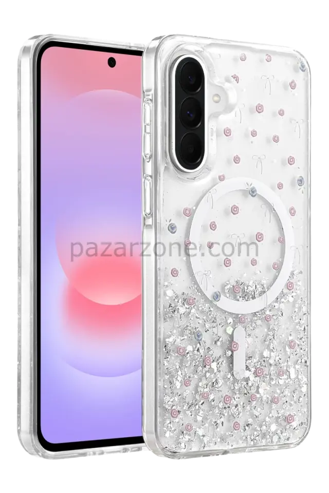Onegif Samsung Galaxy A57 5G Misk Simli Magsafe Kapak - Desen 1