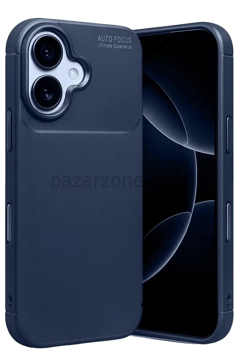 Newface Apple iPhone 17 Auto Focus Karbon Kapak - Lacivert