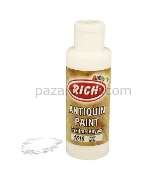 Rich 1616 Beyaz 120 ml Eskitme Ahşap Boyası