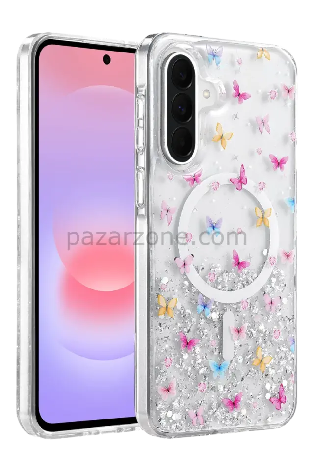Onegif Samsung Galaxy A57 5G Misk Simli Magsafe Kapak - Desen 4