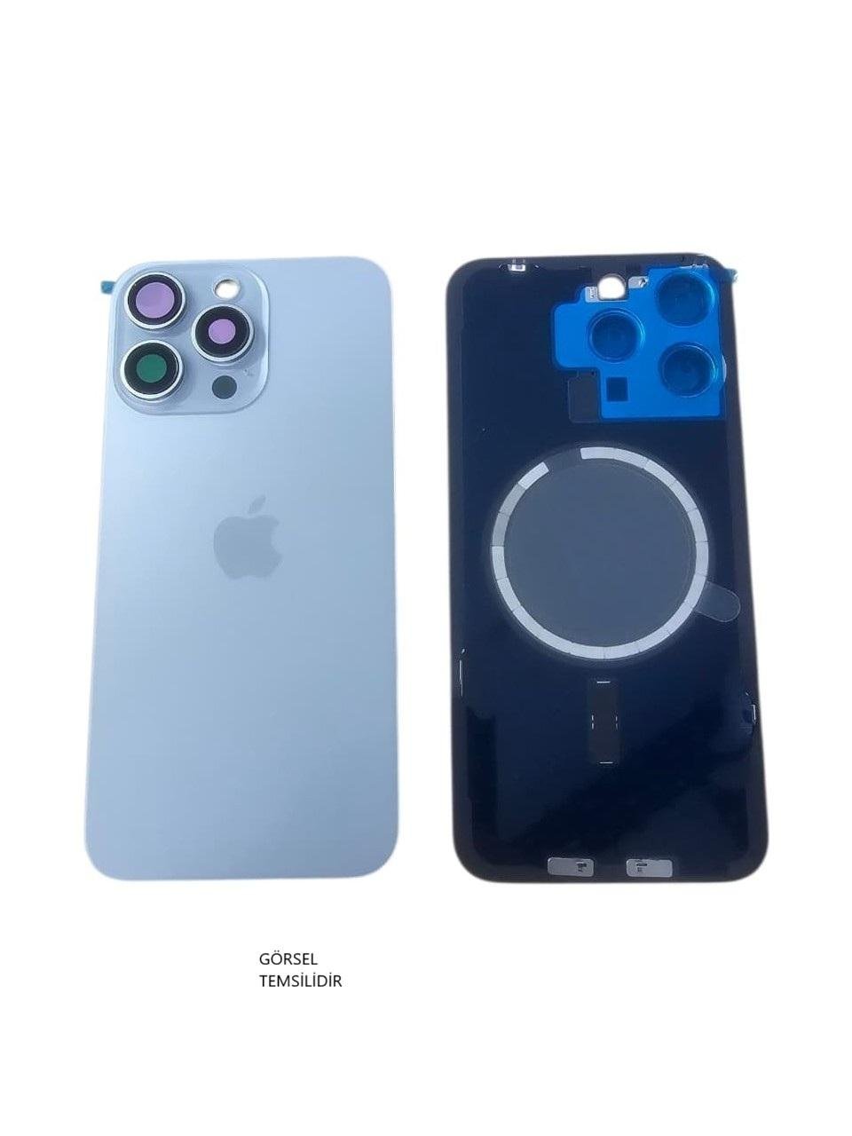 iPhone 15 PRO Arka Pil Kapağı FULL NFC li Lensli-