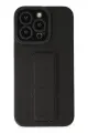 Newface Apple iPhone 13 Pro Kılıf Mega Standlı Silikon - Siyah