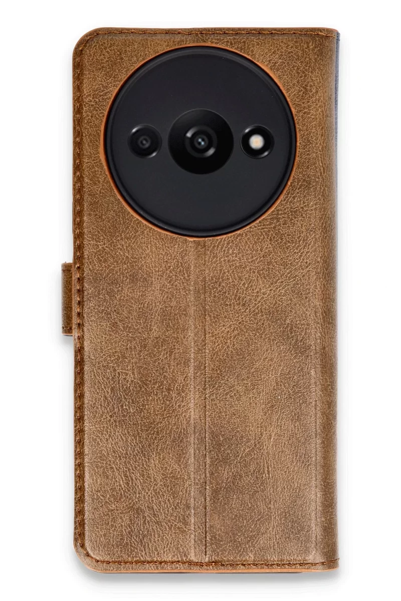 Newface Xiaomi Redmi A3 4G Kılıf Trend S Plus Kapaklı Kılıf - Taba