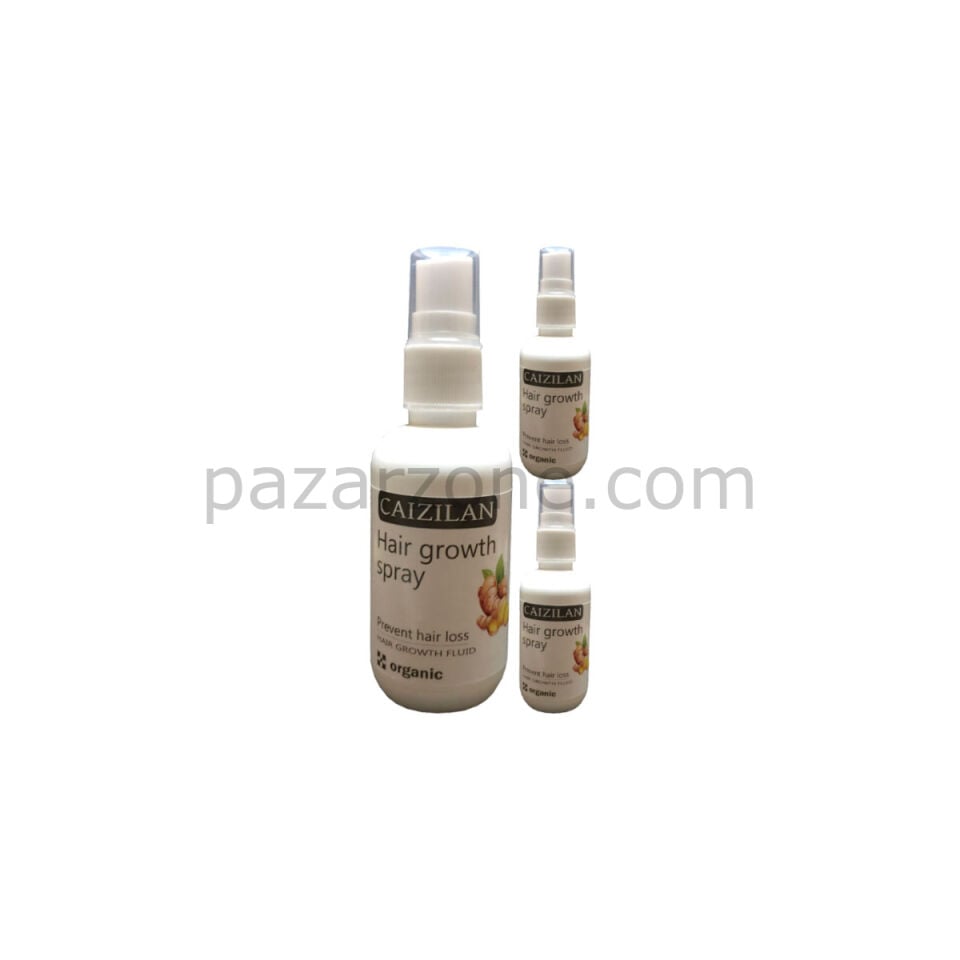 Hair Growth Spray 3 Adet Zencefil Özlü Saç Boyutu İçin Sprey 50 ml