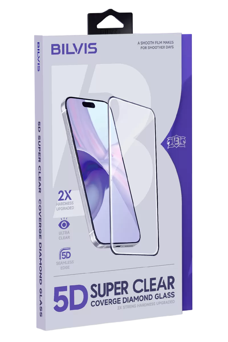 Newface Apple iPhone 17 Bilvis 5D Super Clear Diamond Cam Ekran Koruyucu