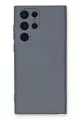 Newface Samsung Galaxy S24 Ultra Kılıf Nano içi Kadife Silikon - Gri