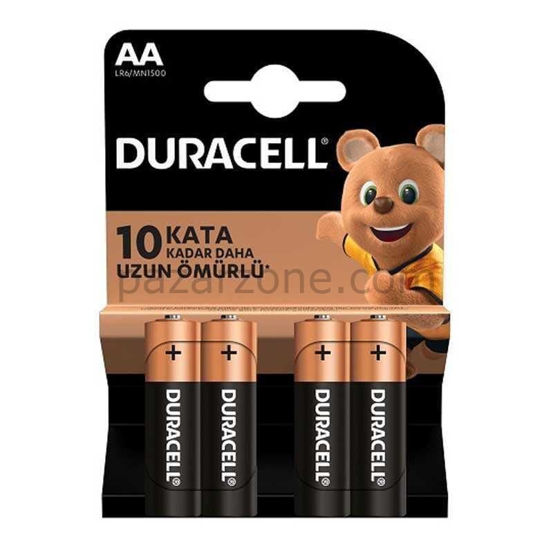 Duracell Alkalin Pil AA 4'' lü Paket