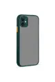 Newface Apple iPhone 12 Kılıf Montreal Silikon Kapak - Yeşil