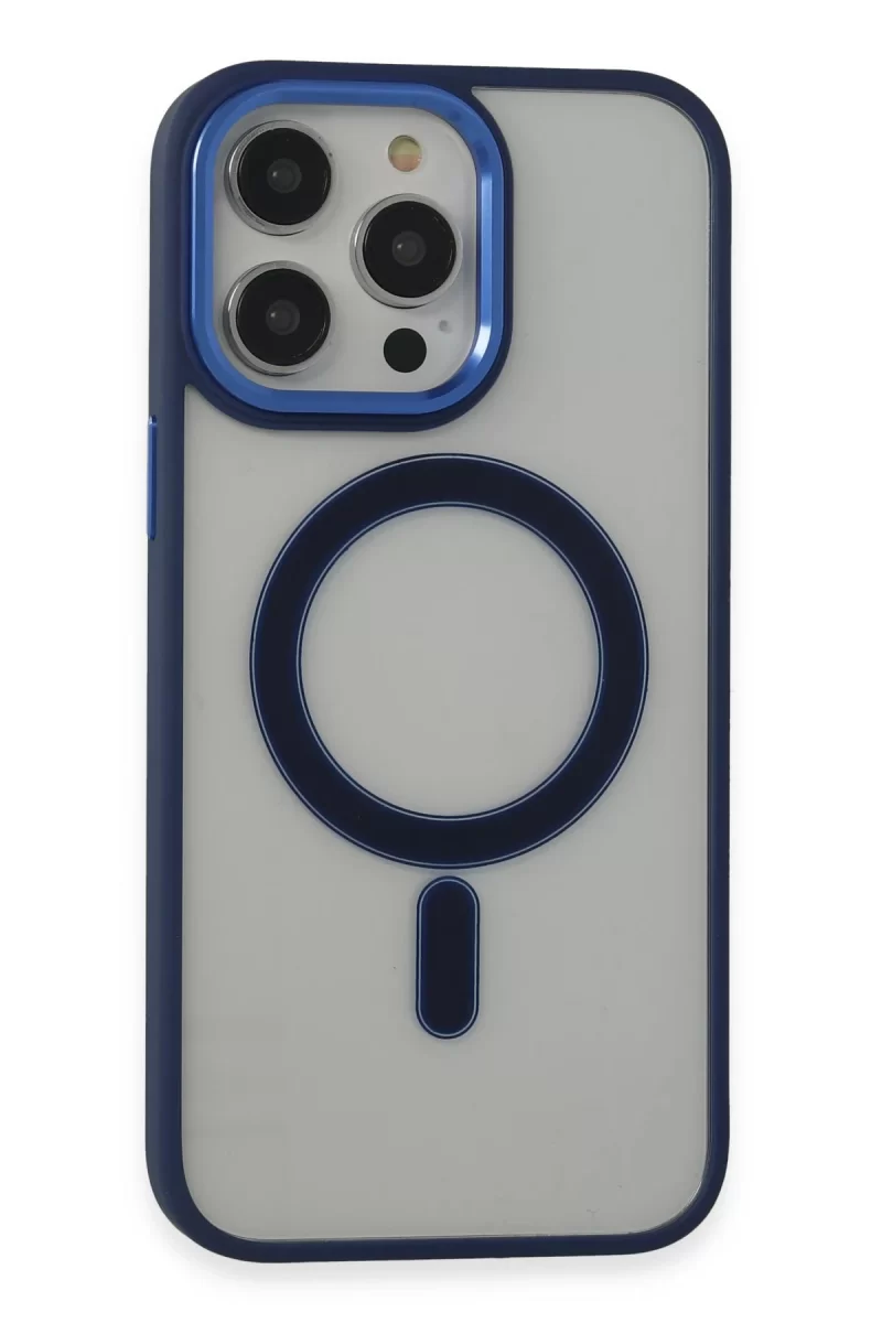 Newface Apple iPhone 14 Pro Kılıf Room Magneticsafe Silikon - Lacivert